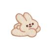 Этикетка с вышивкой Мультяшное животное Кролик Дополнительный ярлык Ручной счет Наклейка-нашивка своими руками Аксессуары для одежды Водорастворимая наклейка с вышивкой