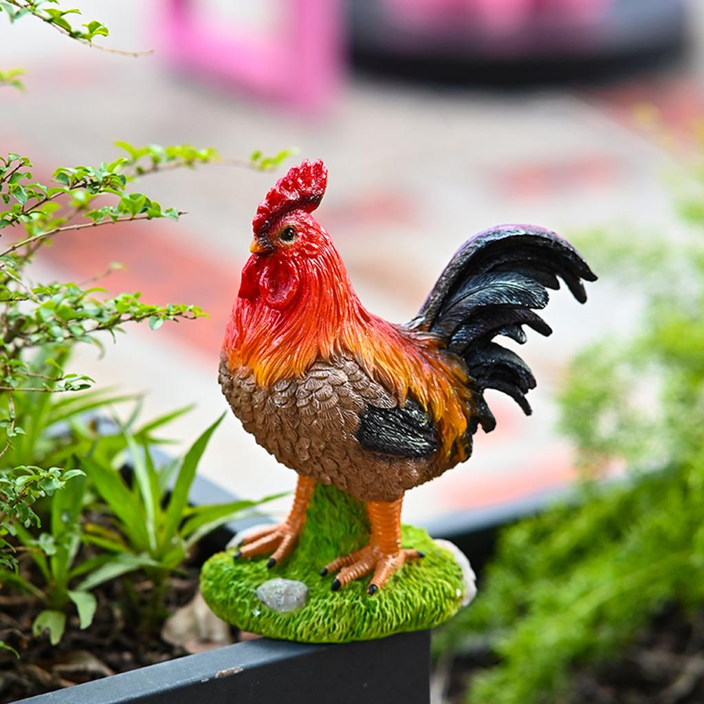 Rooster Ornaments Farm Garden Courtyard