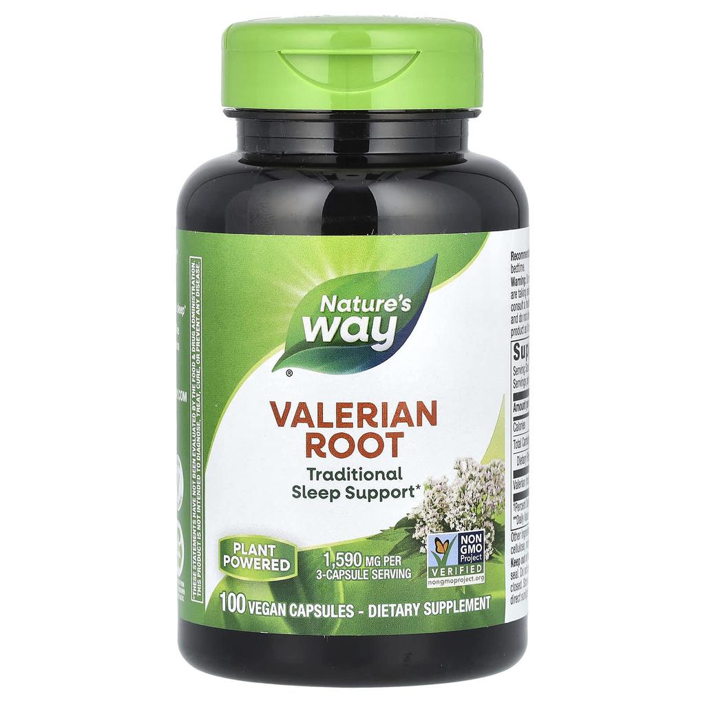 Nature'S Way, Valerian Root, Veggie Capsules, 100 Capsules (530Mg per Capsule)