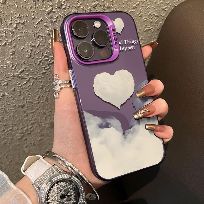 Чехол 'Облачная любовь' для iPhone 17 16 15 Чехол iPhone 13 12 14 11 Pro Max Plus 16E 17Air Силиконовый ударопрочный чехол