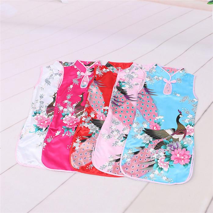 Летние детские костюмы Cheongsam Детские костюмы в китайском стиле