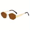 Unisex Polygonal Fashion Glasses Suitable for Outdoor and Daily Wear Adjustable Design Trendy Glasses