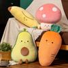 Cartoon Avocado Carrot Pillow Plush Toy Doll Mushroom Banana Doll Home Pillow Doll