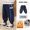 Boys' Casual Pants with Drawstring, Fleece-Lined, Thickened Sweatpants, Winter Pants, Children's Clothing, Trendy