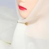 12Pcs Anti Slip Headscarf Muslim Scarfs Hijab Clips Pearl Clip Brooch Scarf Pin