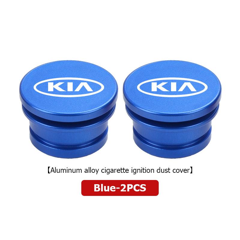 Car Logo Cigarette Lighter Dust Proof Plug Cover Cigarette Lighter Button For KIA K5 K2 Rio Optima Sportage Venga Sorento Stonic pzce30