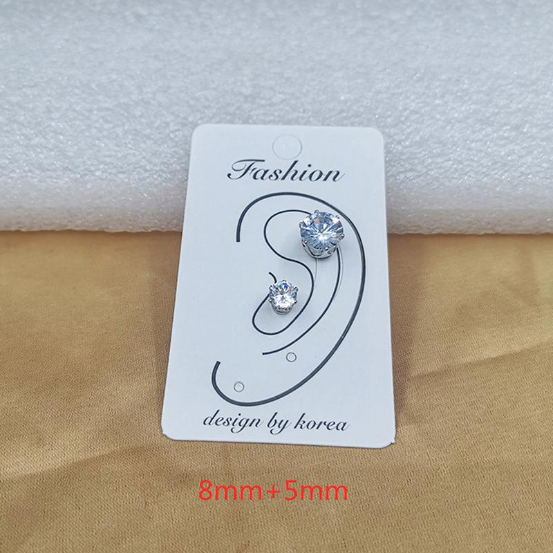 Магнитные серьги-гвоздики Серьги с магнитом из циркония Ювелирные изделия без пирсинга