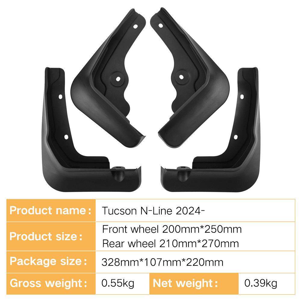 Подходит для Hyundai Tucson N-Line 2024 Автомобильная шина Мягкий брызговик Поворотный кронштейн