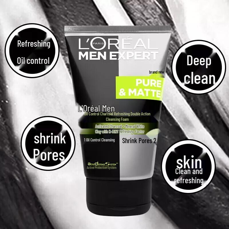 L'Oréal Men's Hydra Energetic Угольный очищающий гель для мужчин