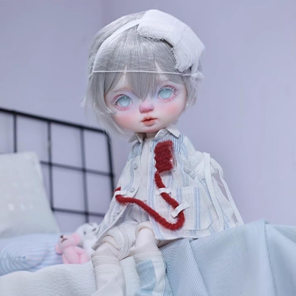 Кукла BJD Meeler Девочка Полный Набор 24см SD Смола Шарнирная Кукла Ручной Работы Будущая Маленькая Девочка-Робот Полный Набор 1 Кукла Глаза Макияж Лица Голова Одежда Парик