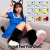 Furry Cat Paw Shoes Fluffy Boots Girl Shoes Beast Paw Cute Plush Kig Fursuit Animal Foot Socks Anime Party Cosplay Costume