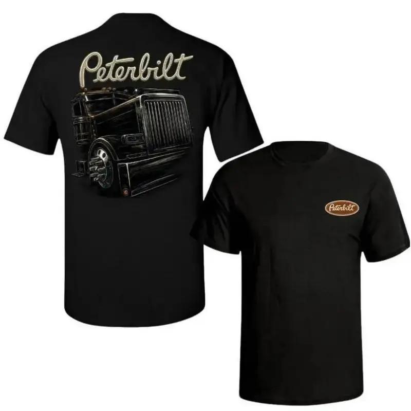 TLXT Peterbilt Truck Semi Big Rig Graphic T-Shirt Diesel Tee