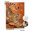 Animal series pearl painting Tiger diy selfadhesive handmade home decoration painting as a gift