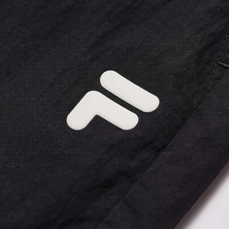Fila Fusion Однотонные повседневные брюки с кулиской для мужчин, низ, черный, T11M435805F-BK