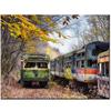 Алмазная картина, вышивка крестиком, полная круглая страза, старый поезд, пейзажная наклейка