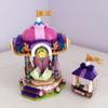 LOZ 1720 Dream Amusement Park Merry-go-round Carousel Horse Architecture DIY Mini Blocks Bricks Building Toy  No Box