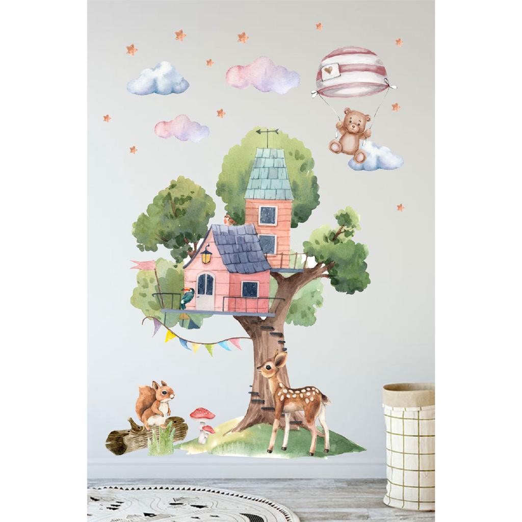 Tree House Kids Room Wall Sticker