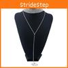 Fashionable Rhinestone Decoration Women Neck Necklace With Tassels For Gift Giving