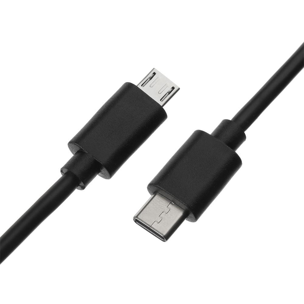Android Phone Charging Cord Male to Male USB-C to Micro USB Data Cable USB 3.1 Type-C OTG Adapter