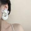 Милые серьги из соломы, серьги-капли для пирсинга на пляже, серьги-сетки в виде цветка, подарок для девочек