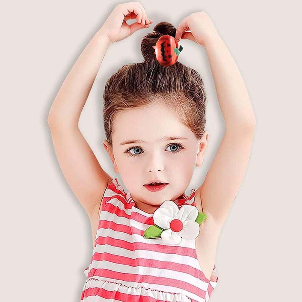 Pumpkin Pumpkin Hair Claw Acrylic Pumpkin Crab Clip Funny Ghost Claw Clip  Holiday