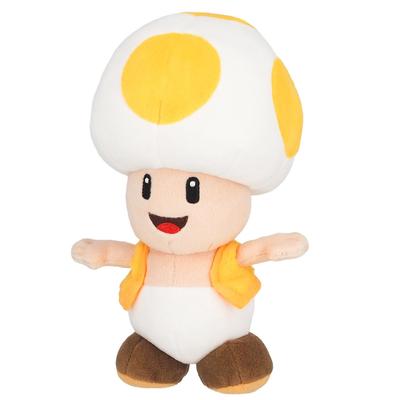 Sanei Boeki Super Mario ALL STAR COLLECTION Желтый Тоад (S) Ш11×Г10×В20см Плюш AC32