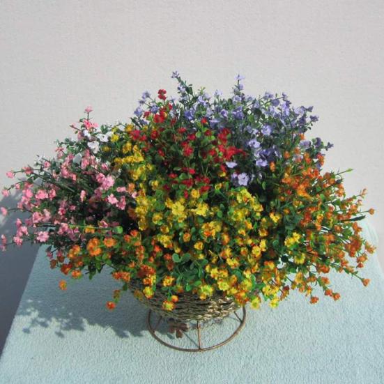 Искусственный цветок гипсофилы, цветущее растение, домашний декор для свадьбы, вечеринки, сада и офиса