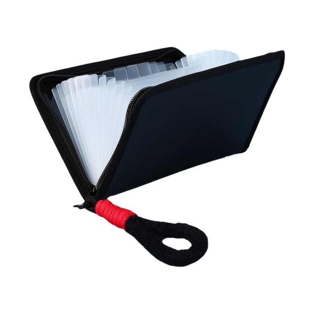 Waterproof Document Storage Bag A6 Zipper Organizer Bill Pouch File Organizer  Storage