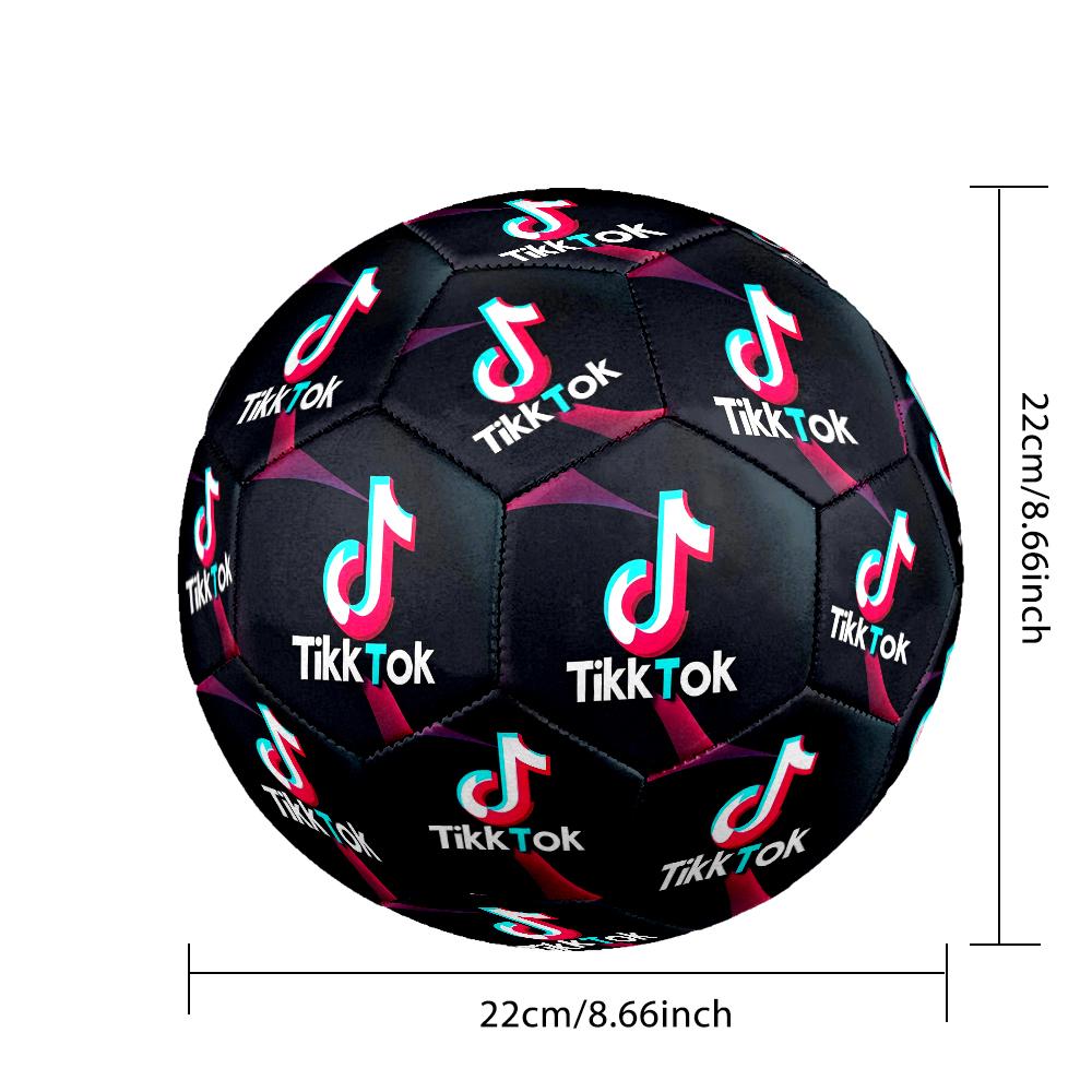 1pc Size 5 Neon Music Note Design Soccer Ball - Anti-slip Football for Outdoor Sports Activities, Durable Ball for Game Play