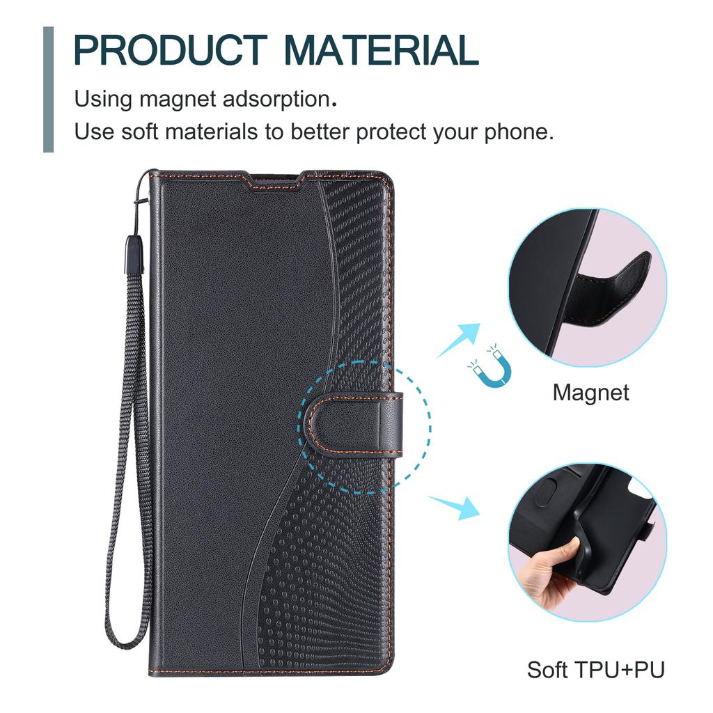 For Samsung Galaxy A55 5G Case Dots Imprinted PU Leather Flip Phone Cover with Card Slot,Strap