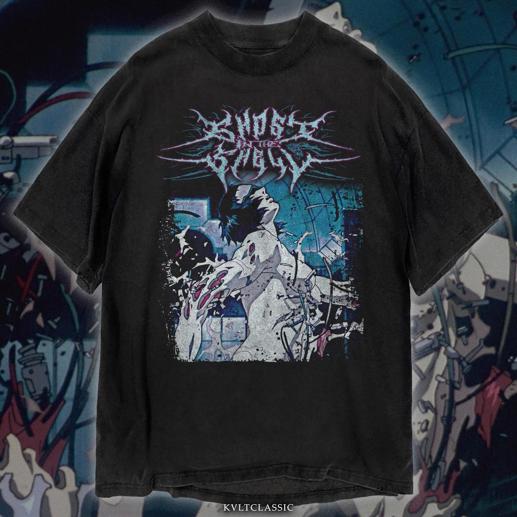 Ghost In The Shell Metal T-Shirt, Unisex Anime Manga Merch