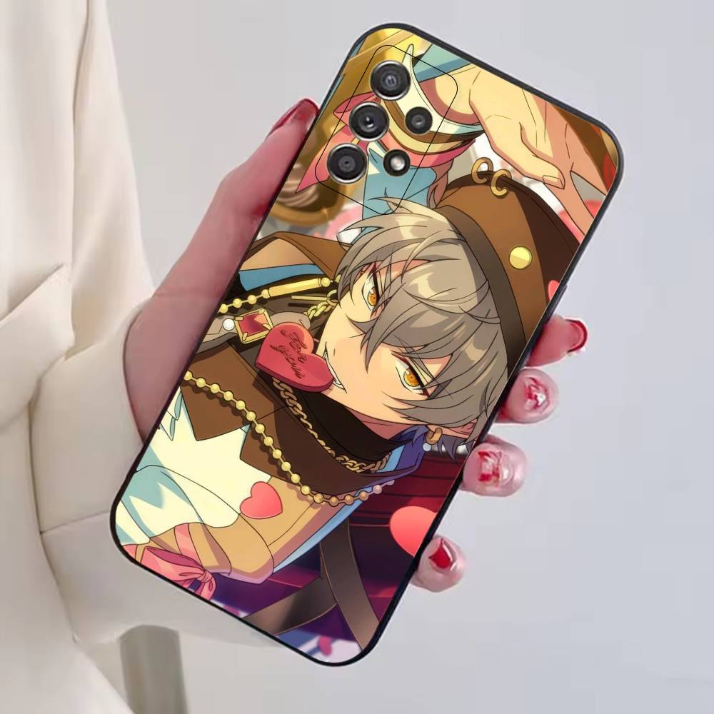 Чехол для телефона Ensemble Stars O-Ogami Koga Черный Силиконовый Мягкий Для Samsung S25,S24,S21,S22,S23,S30,Ultra,S20,Plus,Fe,Lite