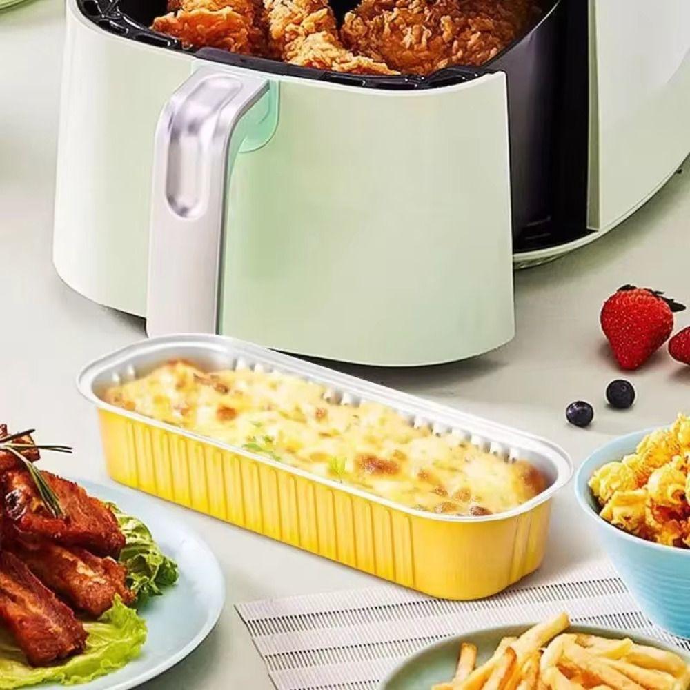 200ML Capacity Foil Container Rectangular Shape Aluminum Foil Box Takeaway Box  Food Takeaway