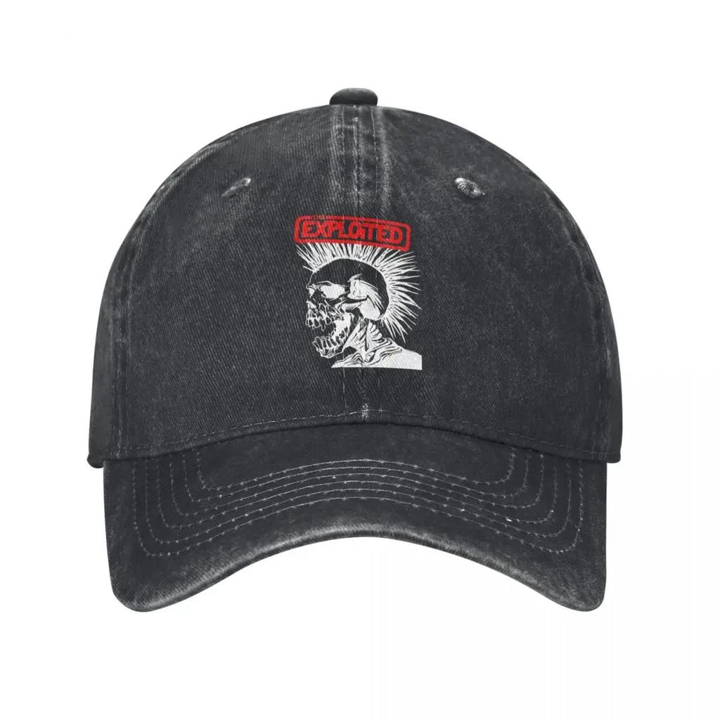The Exploited Skull Baseball Cap Retro Distressed Cotton MMXX TOUR Sun Cap for Unisex WoUnisex Outdoor Activities Caps Hat