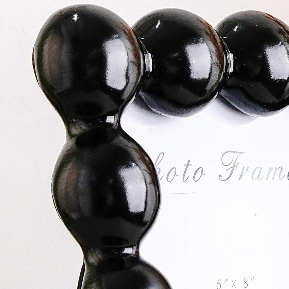 8 Inch Resin Photo Frame Luxury Picture Display Frame DIY Round Ball Border Frame Office Desk
