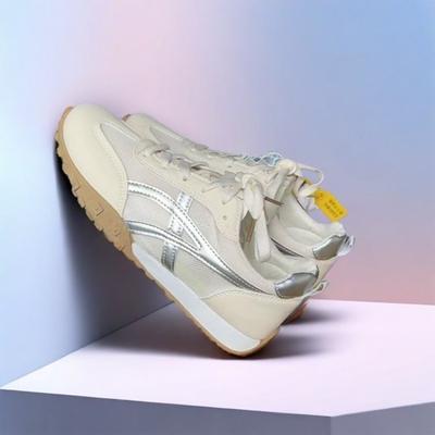 Сетчатые дышащие женские новые летние на плоской подошве студенческие шнурованные повседневные спортивные туфли