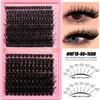 Xiaomi GROINNEYA Lash Clusters DIY Eyelash Extension D Curl Fluffy Wispy Synthetic Mixed Tray Volume False Eyelashes 12-26mm Reusable