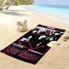 Name Custom TXT Poster Print Beach Towel, Large Soft Quick Dry Towel for Beach Camping Swimming