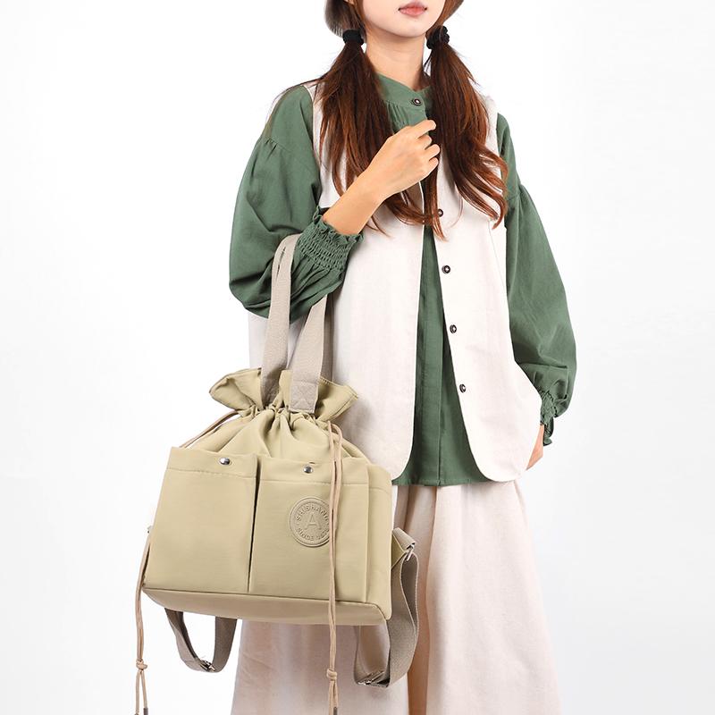 Drawstring Corset Backpack Lightweight Student Schoolbag