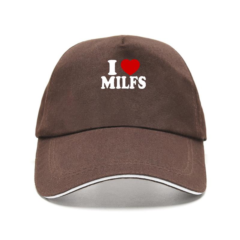 Бейсболка с принтом I Love MILFS I Heart Hot Moms, повседневная женская шапка унисекс, регулируемая летняя кепка-дальнобойщик, gorras