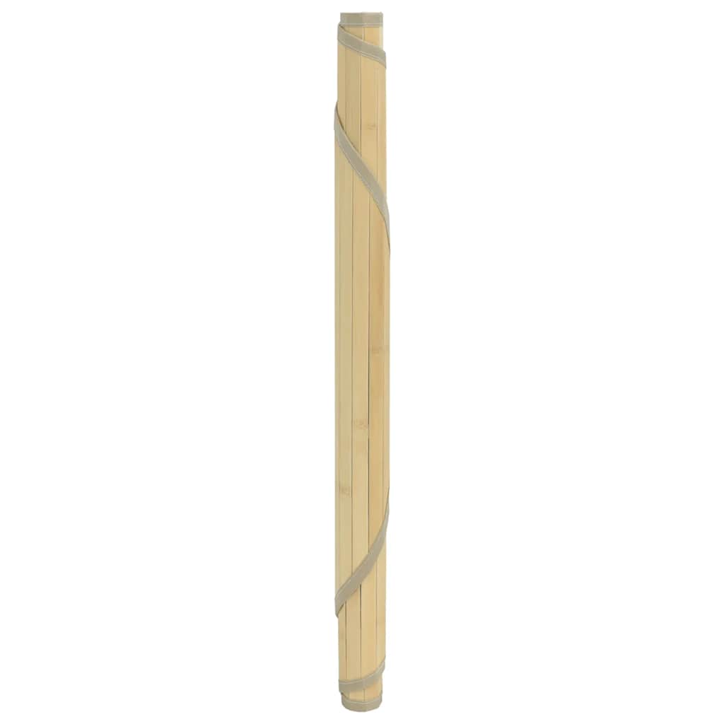 Round Rug in Light Natural Color 60 cm Bamboo