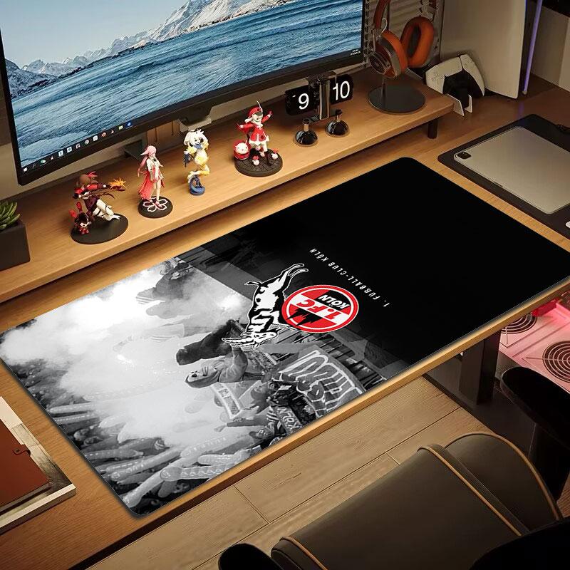 Köln FC Mouse Pad, Large Gaming Desk Mat, Non-slip XXL Mousepad for Laptop & Tablet, Mini PC Playmat with Stitched Edges