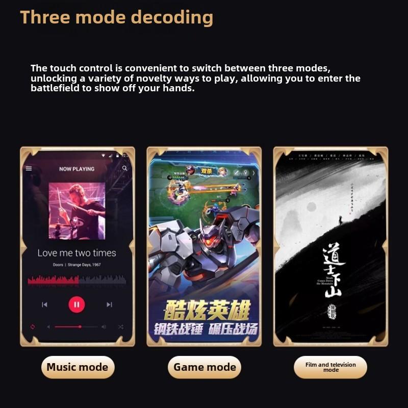 New Bluetooth Headset TWS Large Screen Intelligent Digital Display In-ear Breathing Light Sports Headset