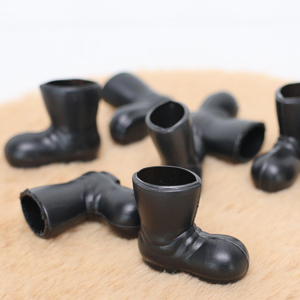 Обувь Санта-Клауса с большим пальцем на ноге, модель рождественских сапог, миниатюрная дождевая обувь для кукольного домика, поделки