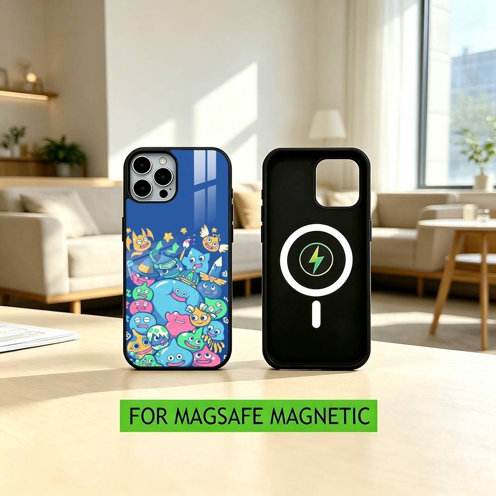 D-Dragon Q-Quest Slime Game  Phone Case For iPhone17,16,15,14,13,12,11 Plus,Pro Magnetic For Magsafe Wireless Charging