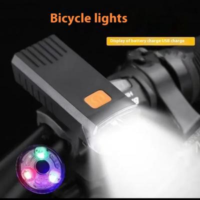 Светодиодная фара для велосипеда с USB-зарядкой - Высокая яркость, Простота установки, Материал ABS, Идеально подходит для ночной езды
