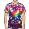 Футболка с абстрактным принтом для пары, мужская 3D футболка, забавная футболка с коротким рукавом, футболка с круглым вырезом, модная повседневная брендовая 6XL