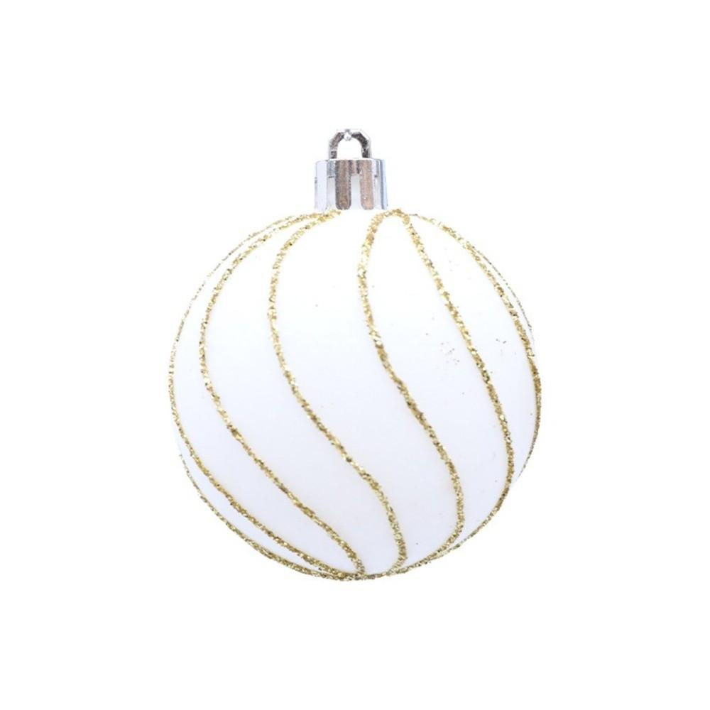 Colorful 6cm Christmas Balls Set Flocking DIY Crafts Christmas Hanging Balls Shatterproof Xmas Tree Pendants Party Favors