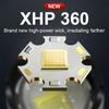 Сверхмощный фонарик XHP360 Высокомощный фонарик XHP50.2 Тип C перезаряжаемые светодиодные фонарики тактический фонарь для кемпинга