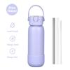 740ml Stainless Steel Vacuum Insulated Water Bottle With Carry Strap Leakproof Sport Cup Outdoor Hiking Gym Office Travel